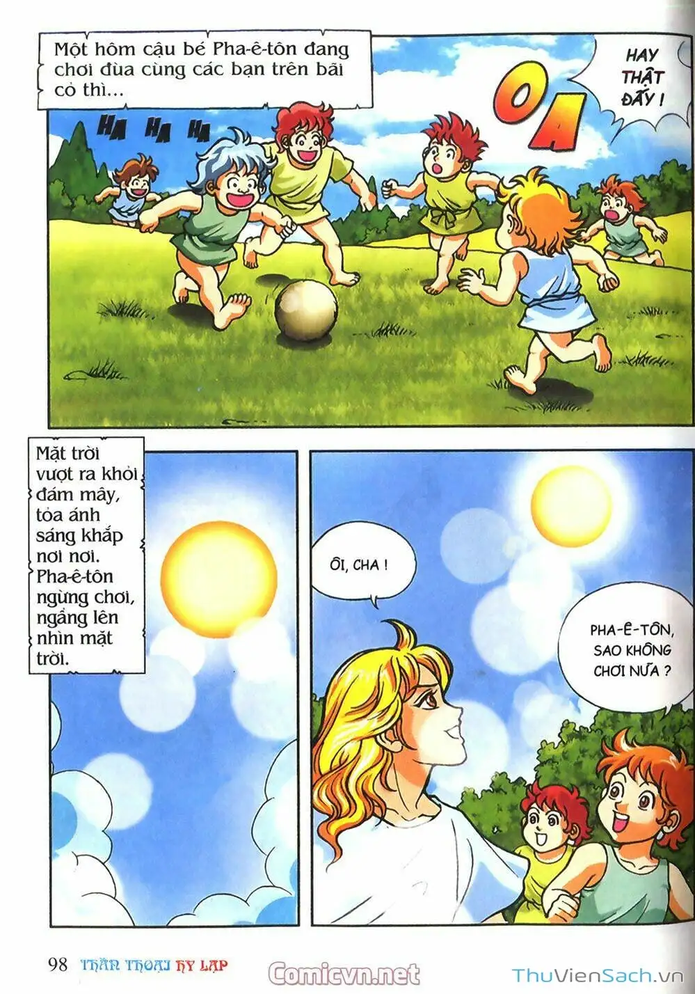 Truyện Tranh Thần Thoại Hy Lạp - Nguồn Gốc Các Vị Thần trang 3