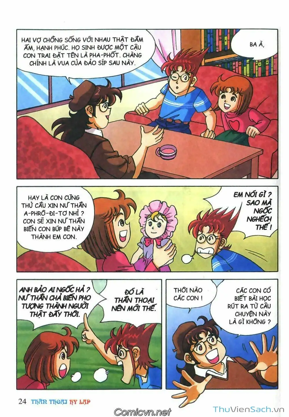 Truyện Tranh Thần Thoại Hy Lạp - Nguồn Gốc Các Vị Thần trang 3