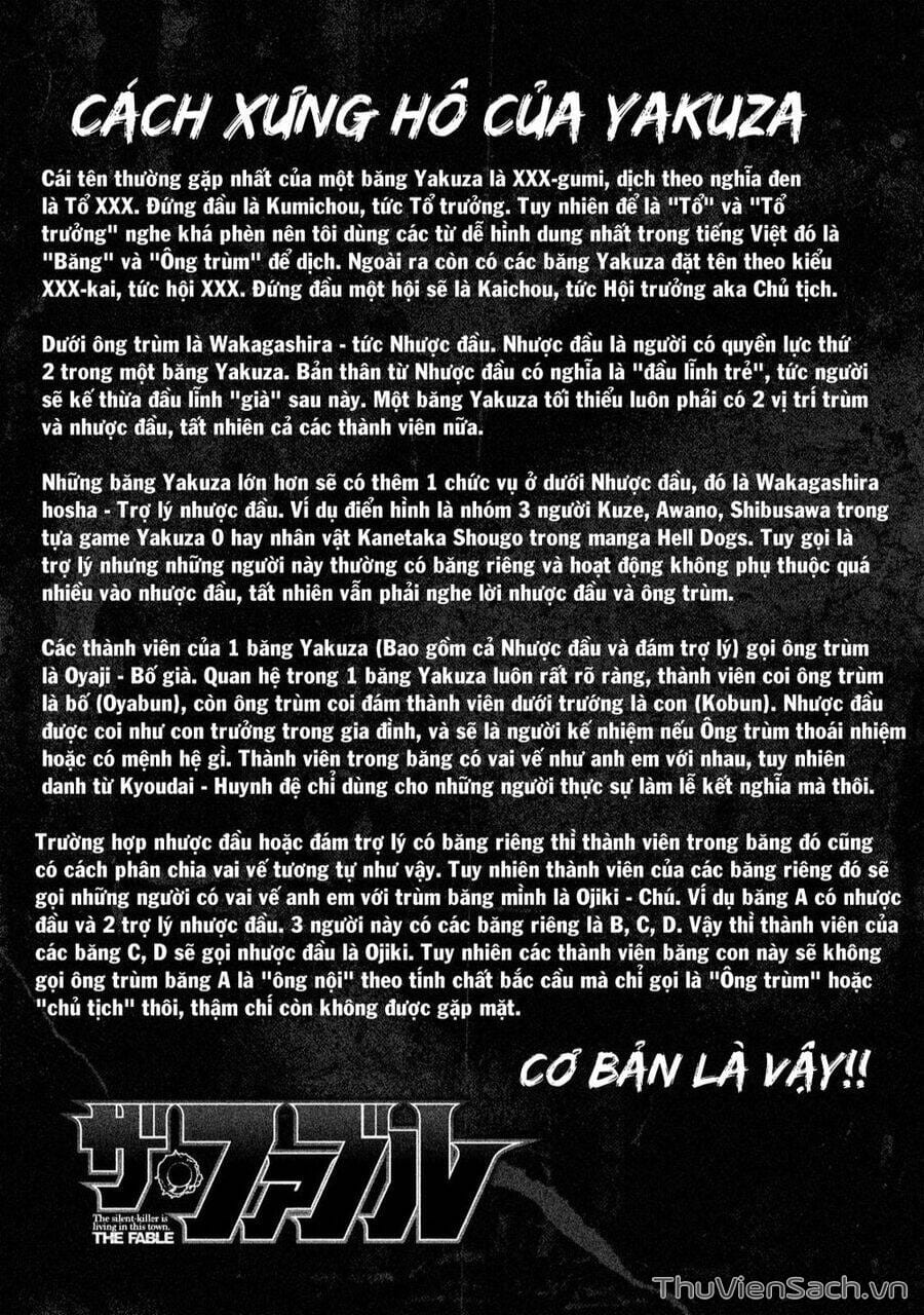 Truyện Tranh Sát Thủ Ẩn Dật - The Fable trang 2