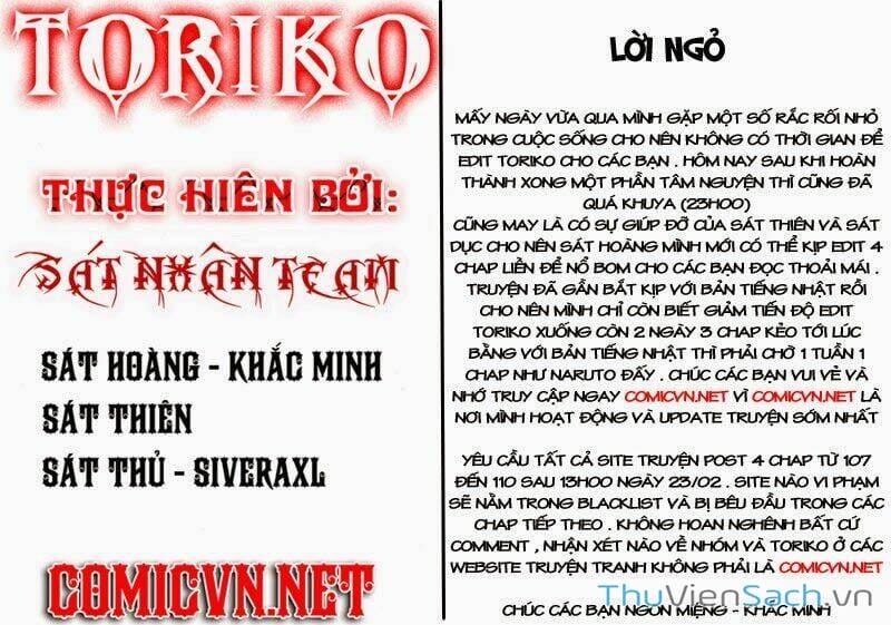 Truyện Tranh Thợ Săn Ẩm Thực - Toriko trang 5