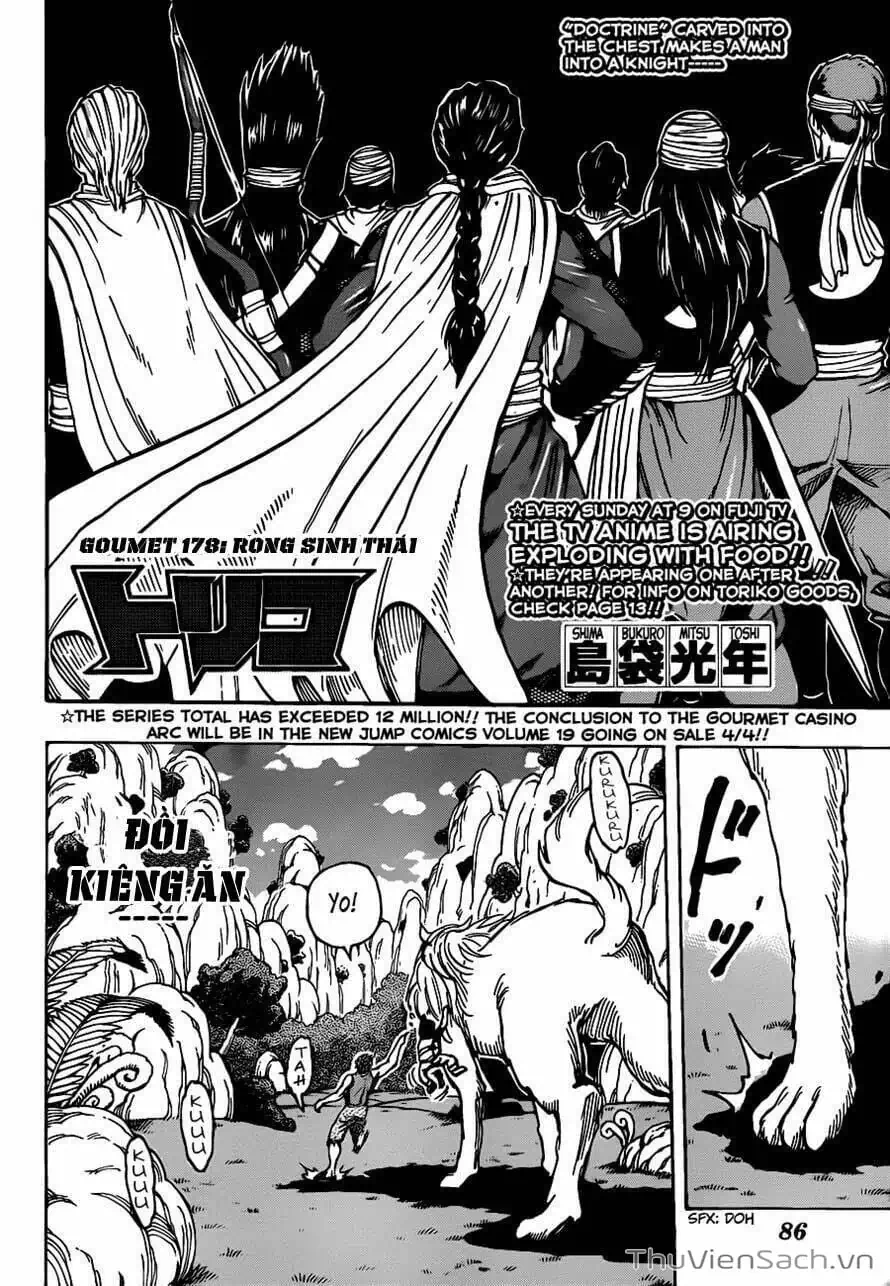 Truyện Tranh Thợ Săn Ẩm Thực - Toriko trang 5