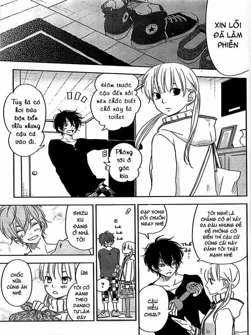 Truyện Tranh Quái Vật Bàn Bên - Tonari No Kaibutsu-Kun trang 4