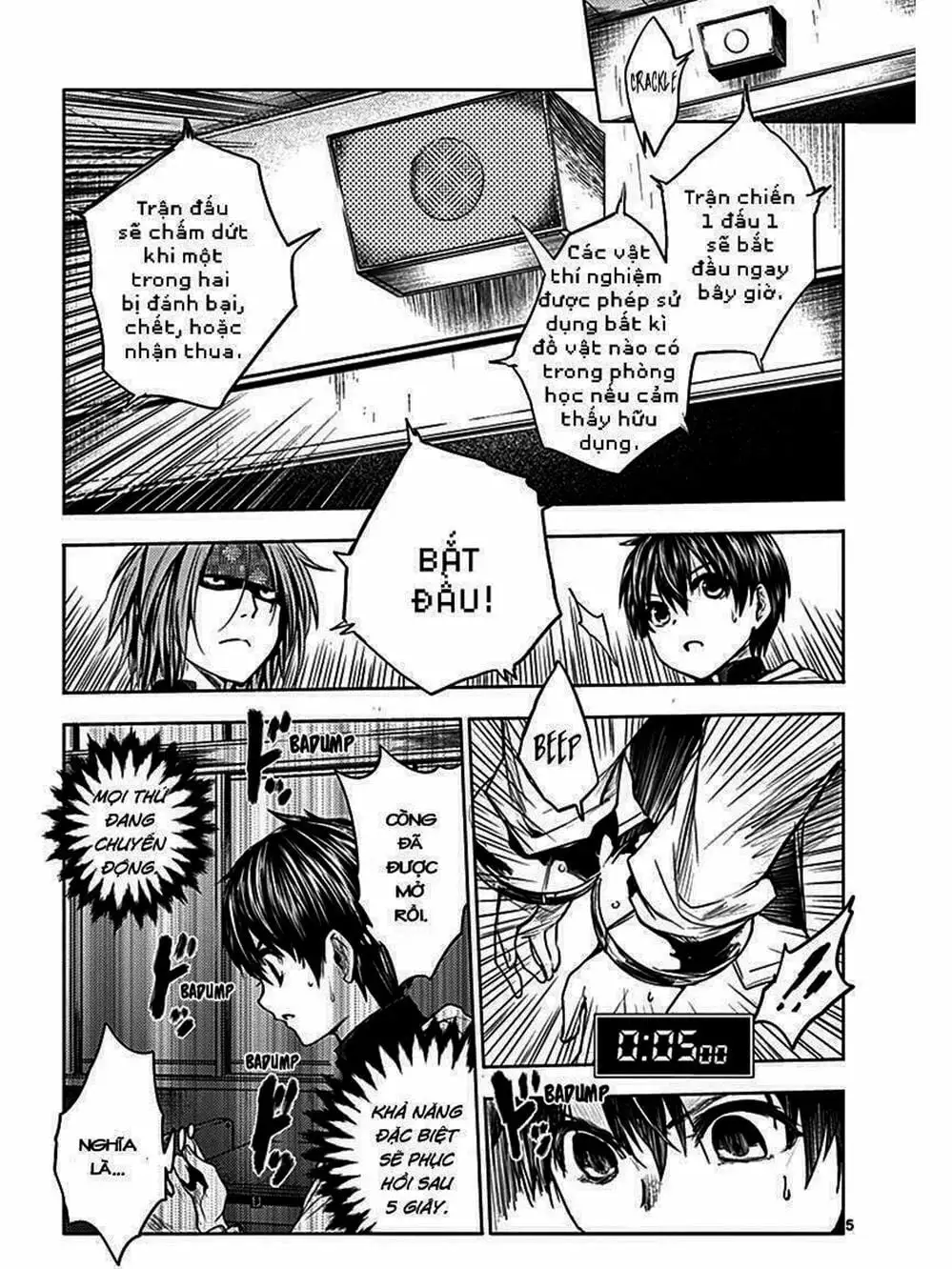 Truyện Tranh Trò Chơi Sinh Tồn - Deatte 5 Byou De Battle trang 3