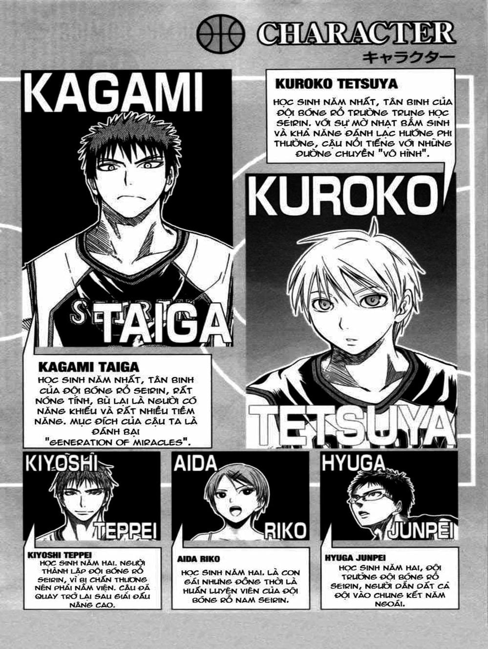 Truyện Tranh Vua Bóng Rổ - Kuroko’s Basketball trang 3