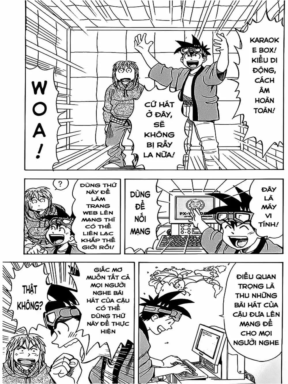 Truyện Tranh Vua Sáng Chế - Jibaku Kun trang 5