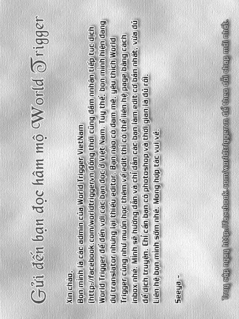 Truyện Tranh Kỷ Nguyên Trigger - World Trigger trang 7