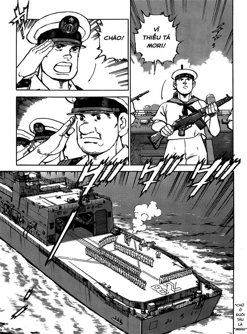 Truyện Tranh Con Diệc Đen - Zipang trang 4