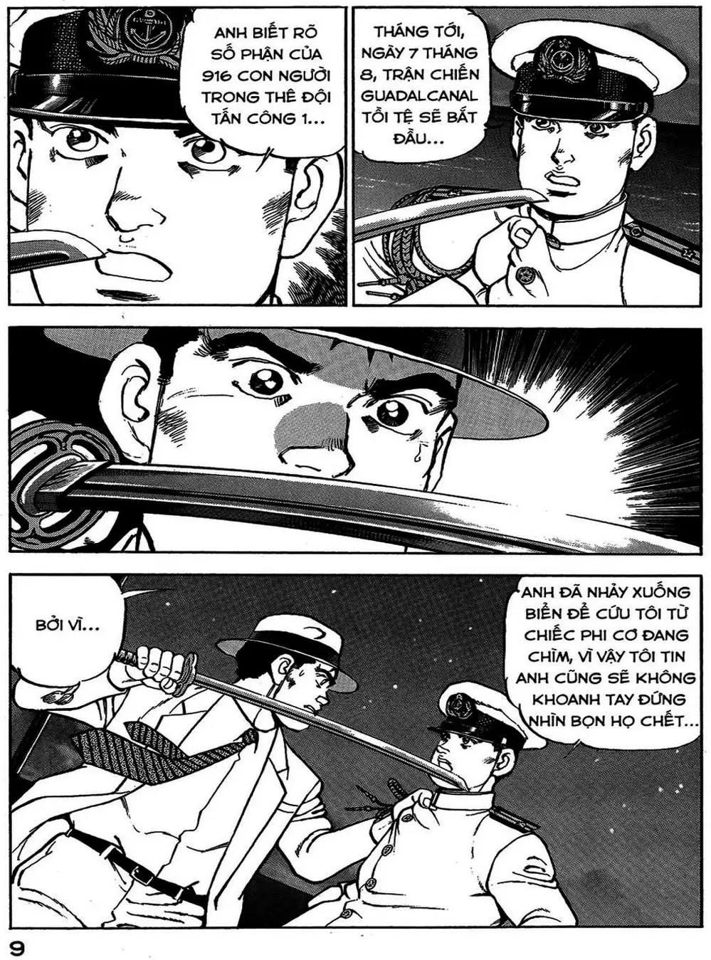 Truyện Tranh Con Diệc Đen - Zipang trang 4