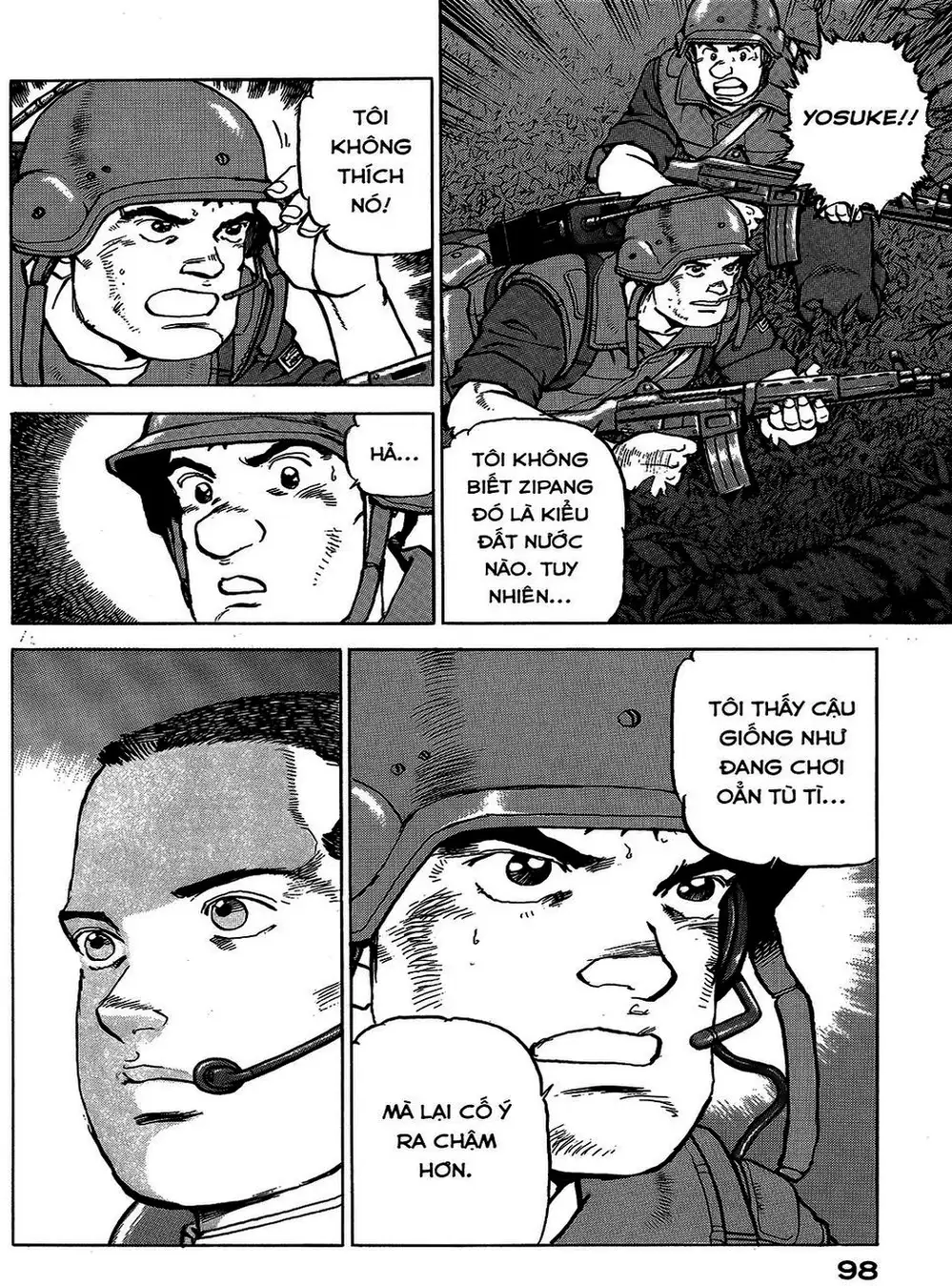 Truyện Tranh Con Diệc Đen - Zipang trang 4