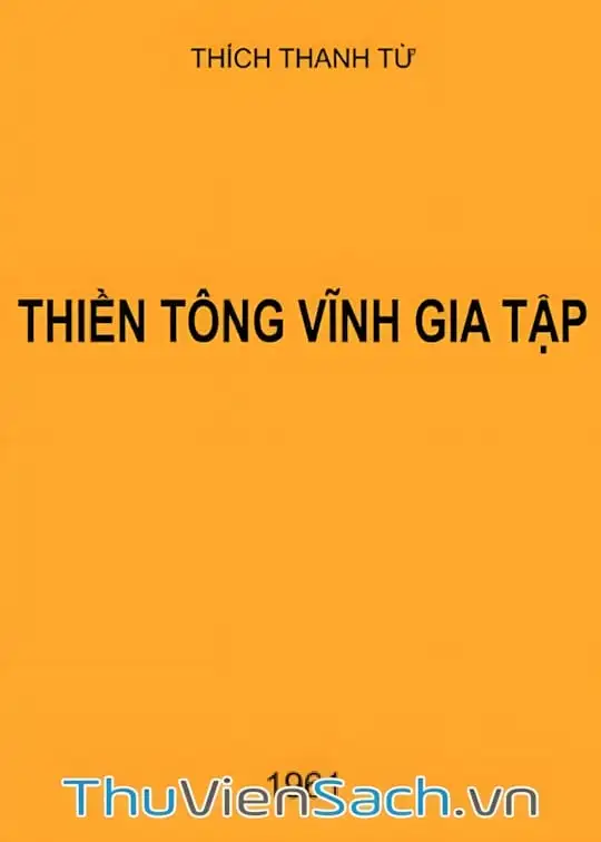 Ảnh bìa sách Thiền Tông Vĩnh Gia Tập