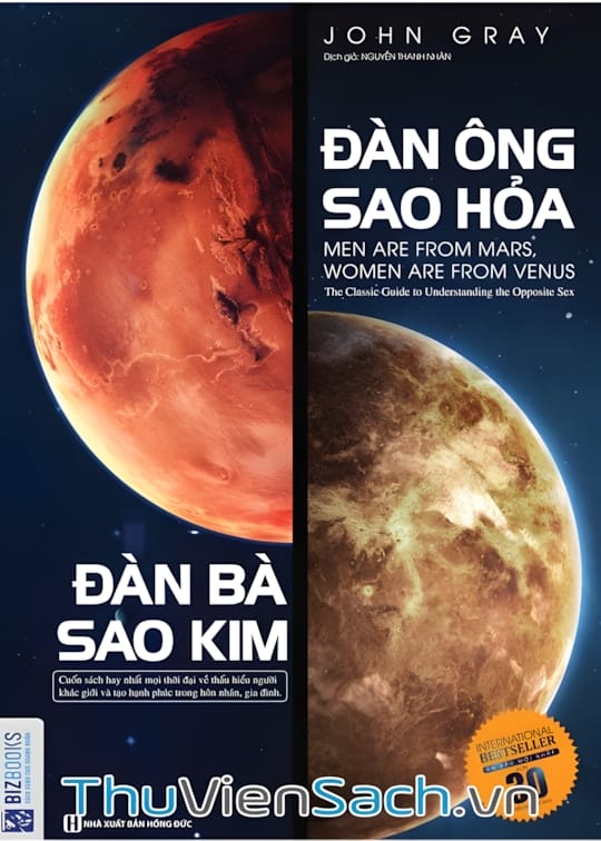 Ảnh bìa sách Đàn Ông Đến Từ Sao Hoả - Đàn Bà Đến Từ Sao Kim