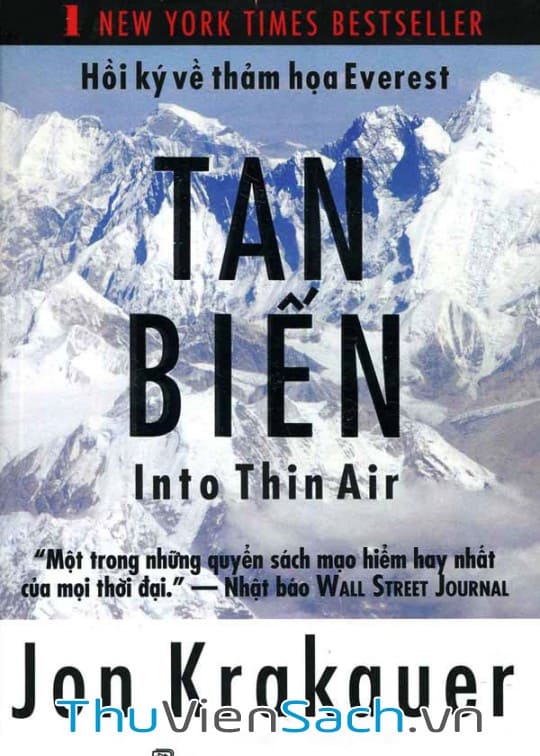 Ảnh bìa sách Tan Biến: Hồi Ký Về Thảm Hoạ Everest