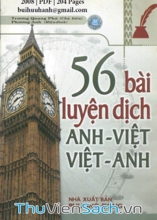 Ảnh bìa sách 56 Bài Luyện Dịch Anh-Việt Việt-Anh