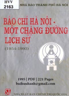 Báo Chí Hà Nội Một Chặng Đường Lịch Sử 1954-1993