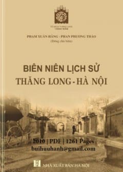 Biên Niên Lịch Sử Thăng Long-Hà Nội