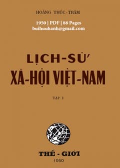 Lịch Sử Xã Hội Việt Nam - Tập 1