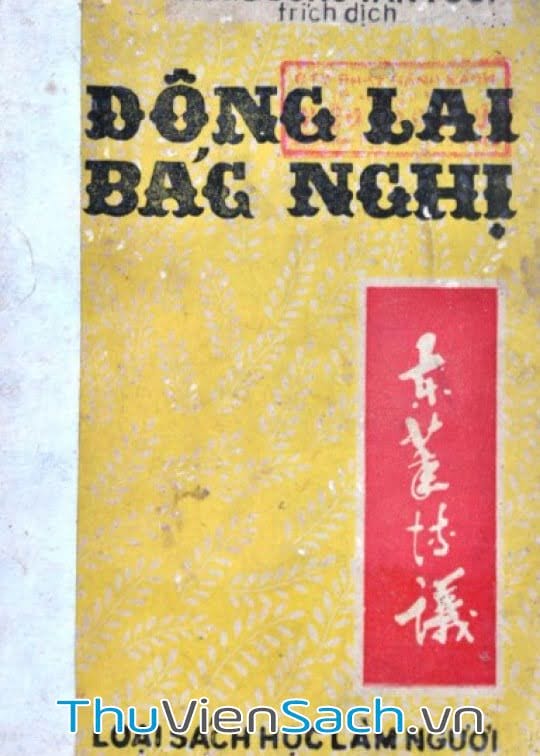 Ảnh bìa sách Đông Lai Bác Nghị