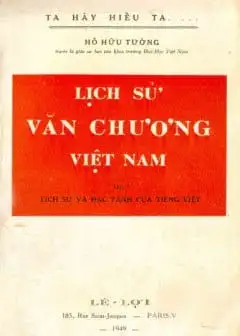 Ảnh Lịch Sử Văn Chương Việt Nam - Tập 1
