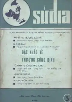 Tập San Sử Địa 3 - Đặc Khảo Về Trương Công Định