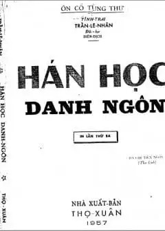 Ảnh Hán Học Danh Ngôn