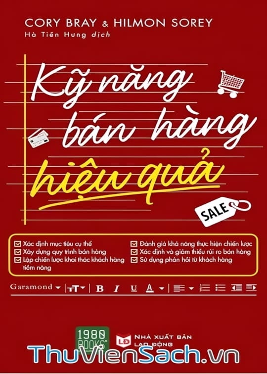 Ảnh bìa sách Kỹ Năng Bán Hàng Hiệu Quả