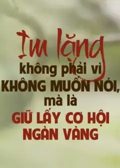 Ảnh Im Lặng Không Phải Vì Không Muốn Nói, Mà Là Giữ Lấy Cơ Hội Ngàn Vàng