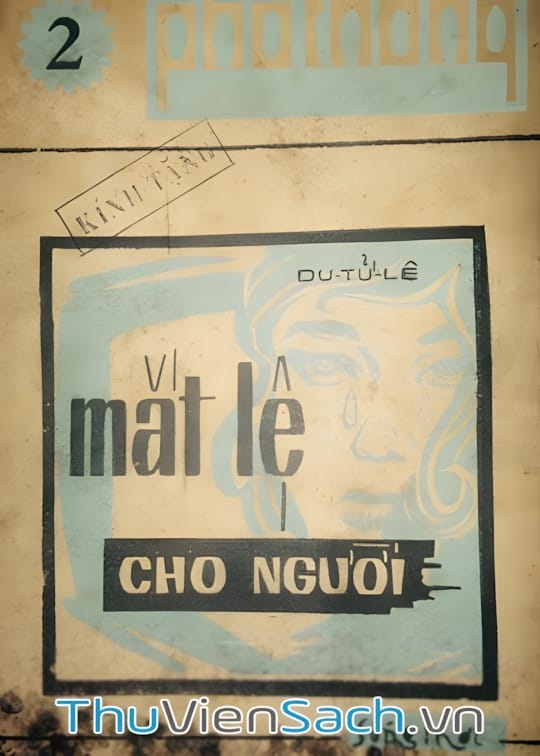 Ảnh bìa sách Mắt Lệ Cho Người