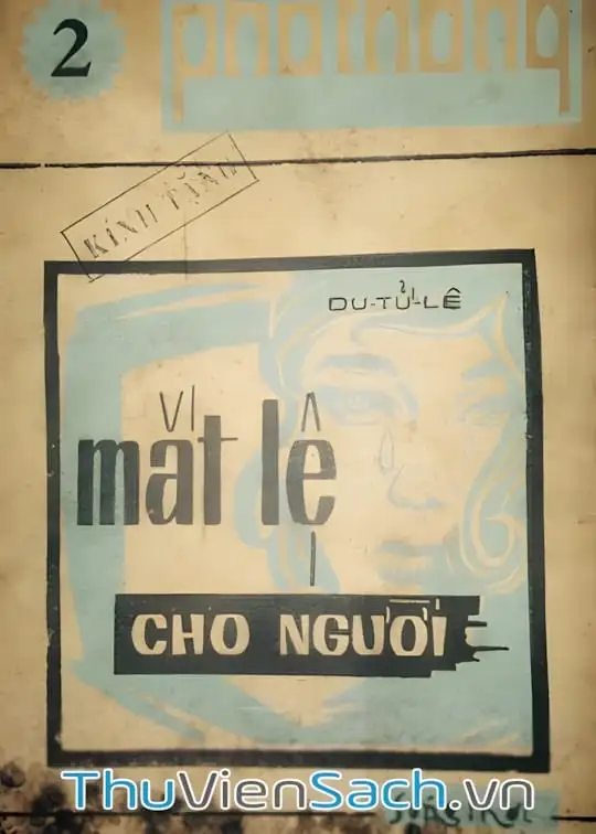 Ảnh bìa sách Mắt Lệ Cho Người