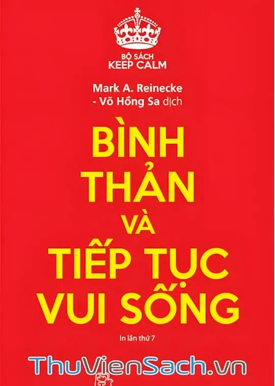 Ảnh bìa sách Bình Thản Và Tiếp Tục Vui Sống