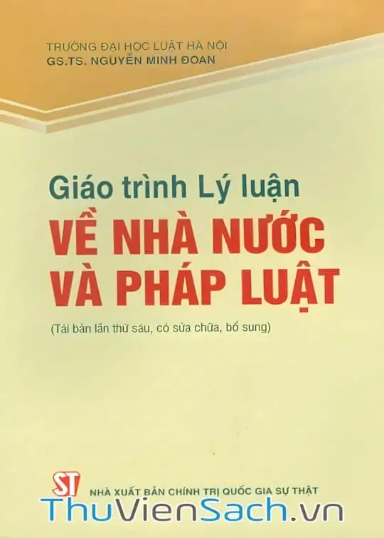 Ảnh bìa sách Lý Luận Về Nhà Nước