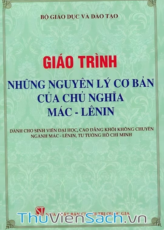 Ảnh bìa sách Giáo Trình Những Nguyên Lí Cơ Bản Của Chủ Nghĩa Mac-Lenin