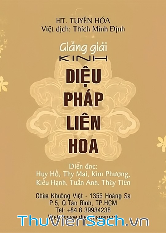 Ảnh bìa sách Giảng Giải Kinh Diệu Pháp Liên Hoa