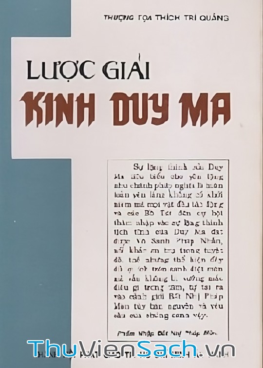 Ảnh bìa sách Trí Quảng Toàn Tập - Lược Giải Kinh Duy Ma