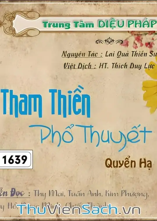 Ảnh bìa sách Tham Thiền Phổ Thuyết