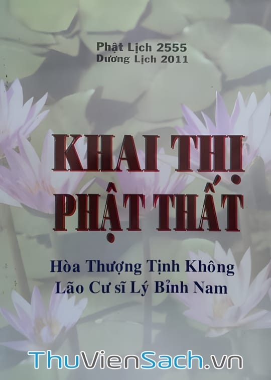 Ảnh bìa sách Khai Thị Phật Thất