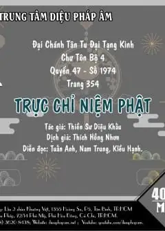 Trực Chỉ Niệm Phật
