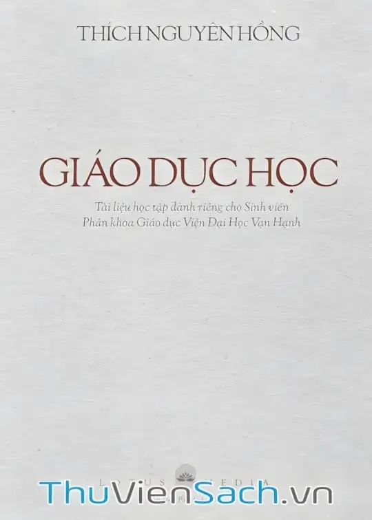 Ảnh bìa sách Giáo Dục Học