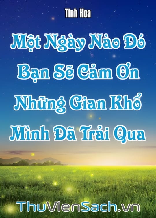 Ảnh bìa sách Một Ngày Nào Đó, Bạn Sẽ Cảm Ơn Những Gian Khổ Mình Đã Trải Qua